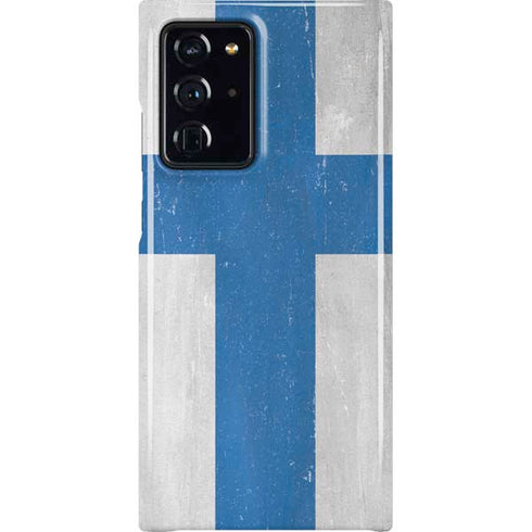 Finland Flag Distressed Galaxy Cases